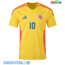 Camisa de time de futebol Colômbia James Rodriguez #10 Replicas 1º Equipamento Copa America 2024 Manga Curta